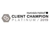 Martindale-Hubbell | Client Champion | Platinum / 2019